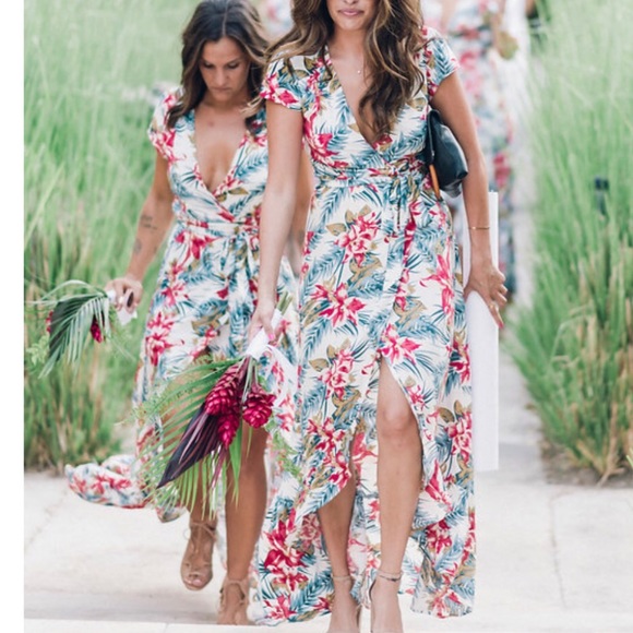 xix palms wrap dress